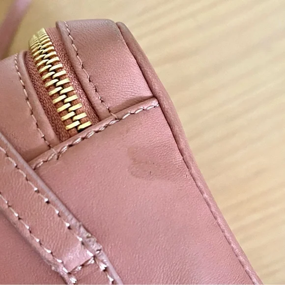 Mansur Gavriel Double Zip Leather Crossbody Bag blush pink - Picture 10 of 16